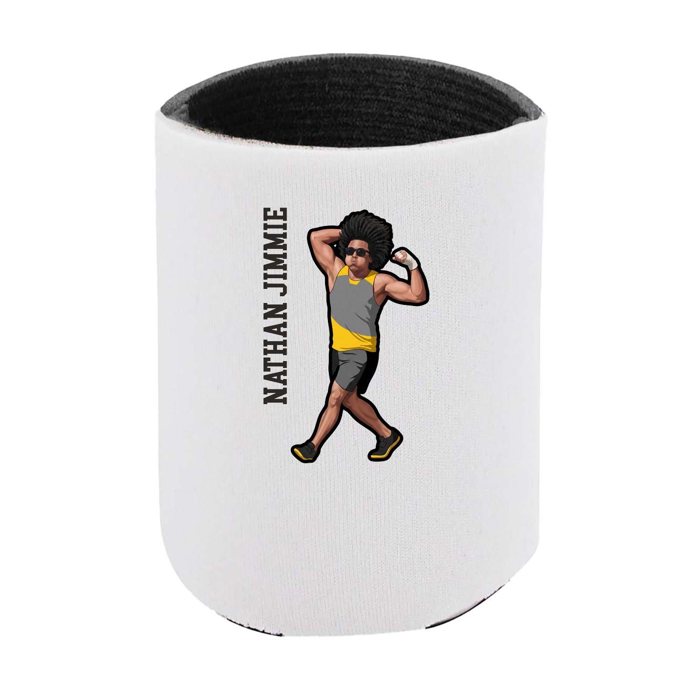 Can Holder — Name Vertical in White