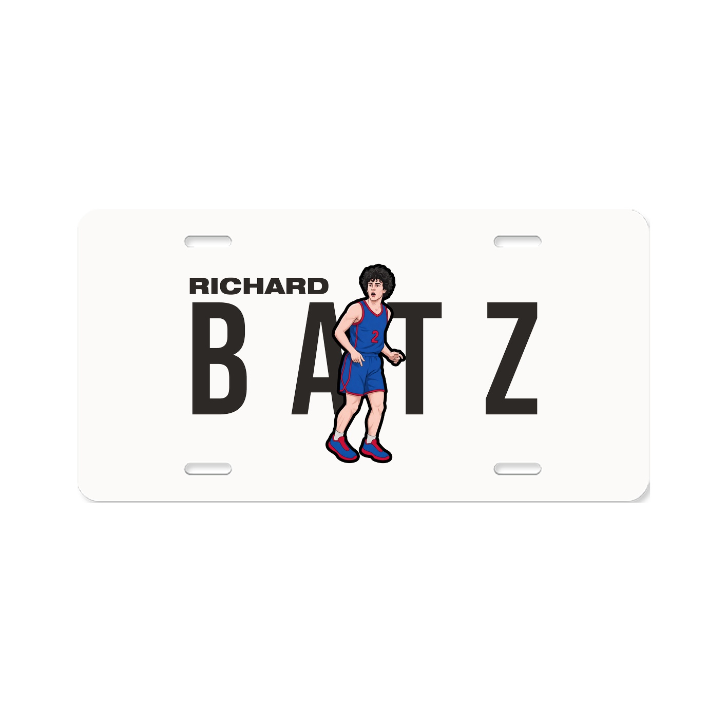 License Plate — Player Name in Classic