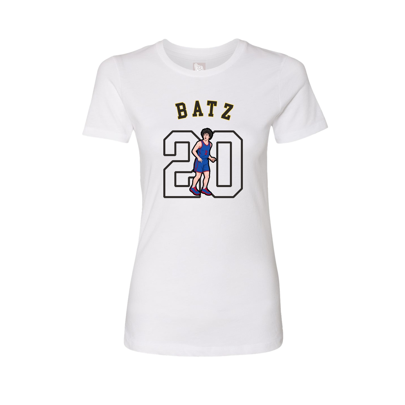 Fitted Women's Tee — Shirsey Arch in White