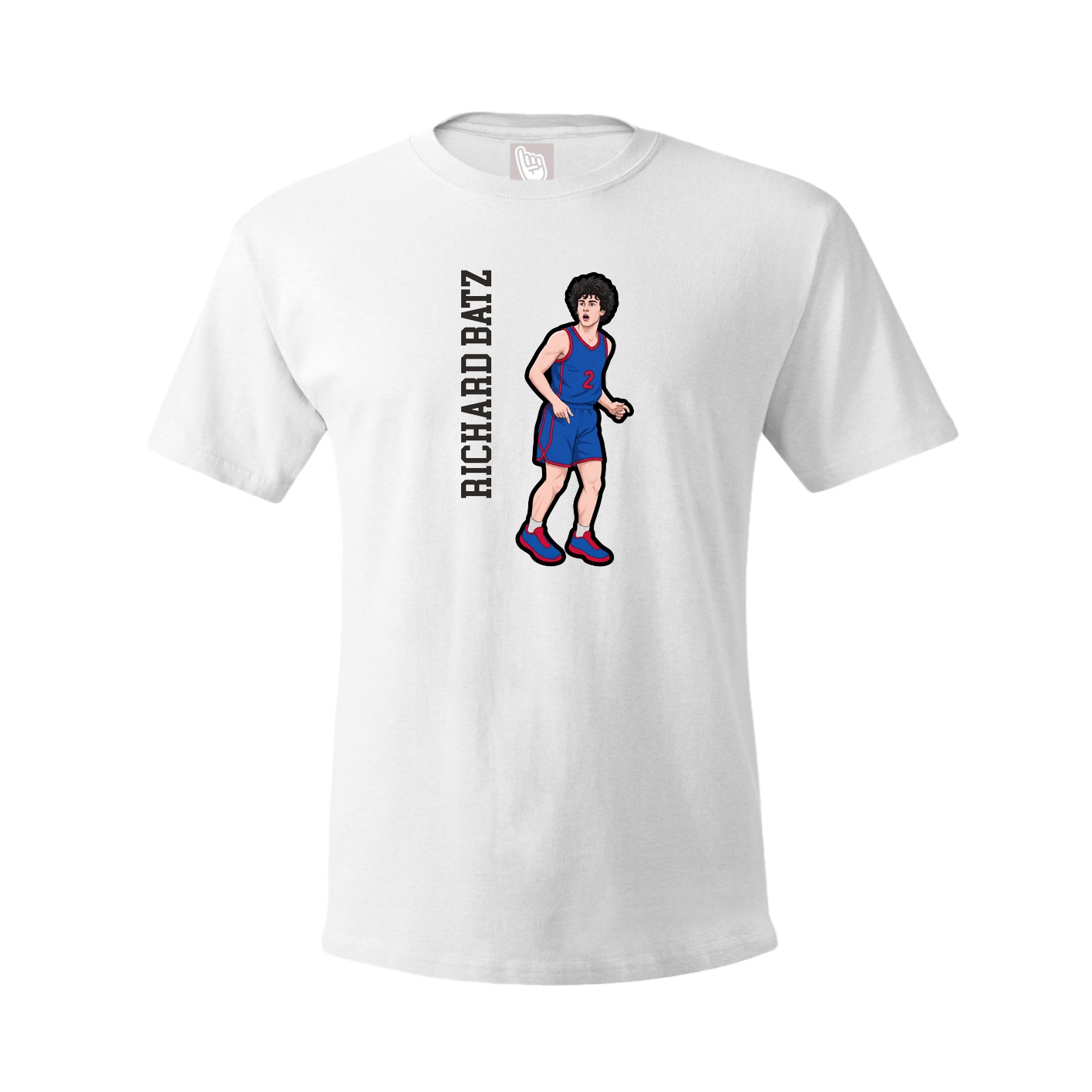 Tee — Name Vertical in White
