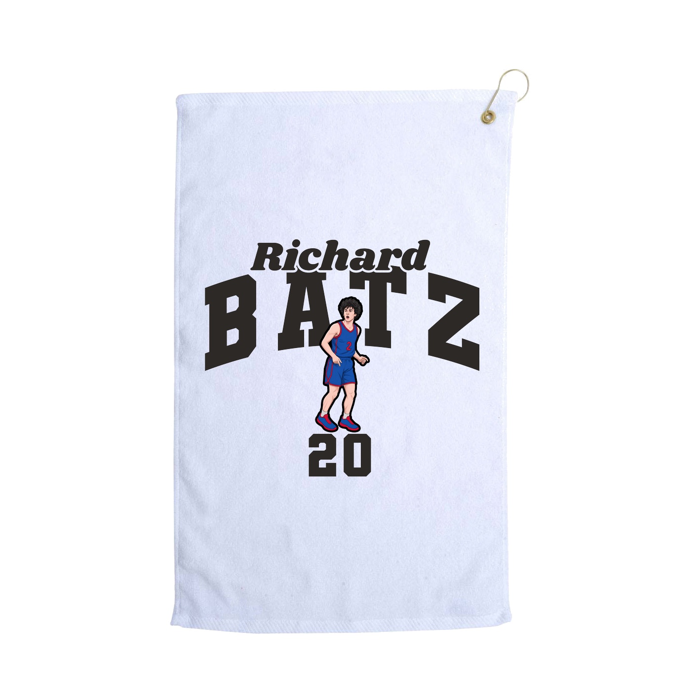 Golf Towel — Signature Arch in White