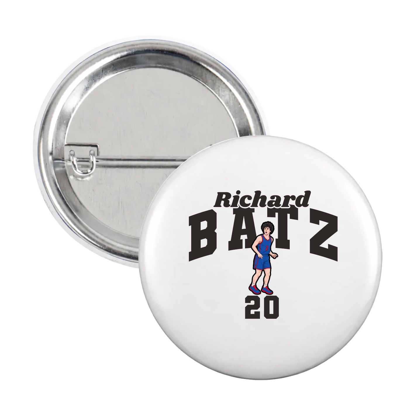 Game Day Button — Signature Arch in White