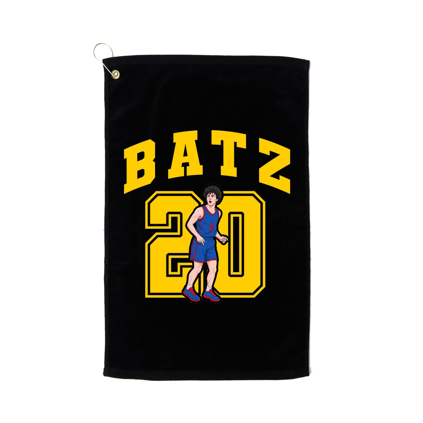 Golf Towel — Number in Black