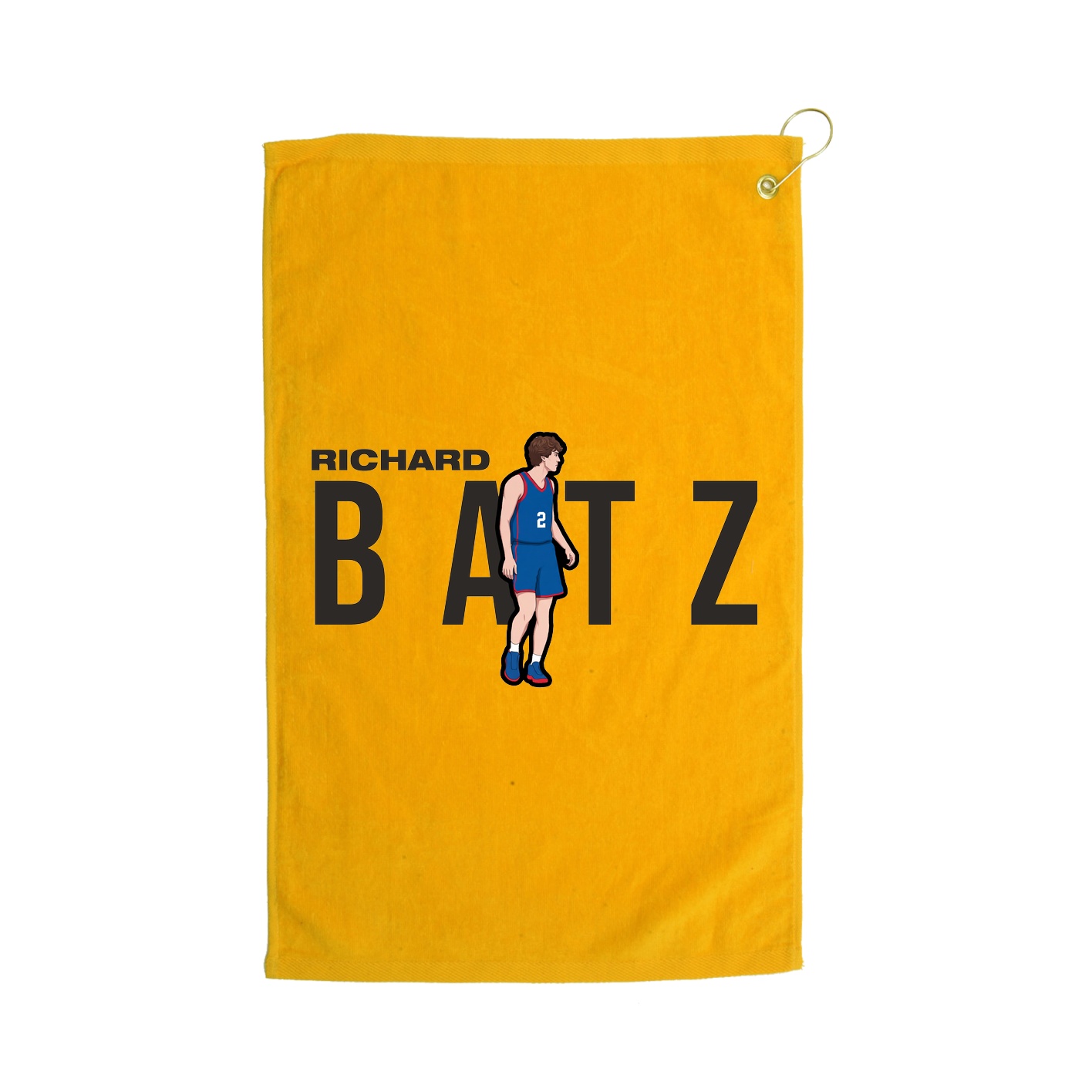 Golf Towel — Player Name in Gold
