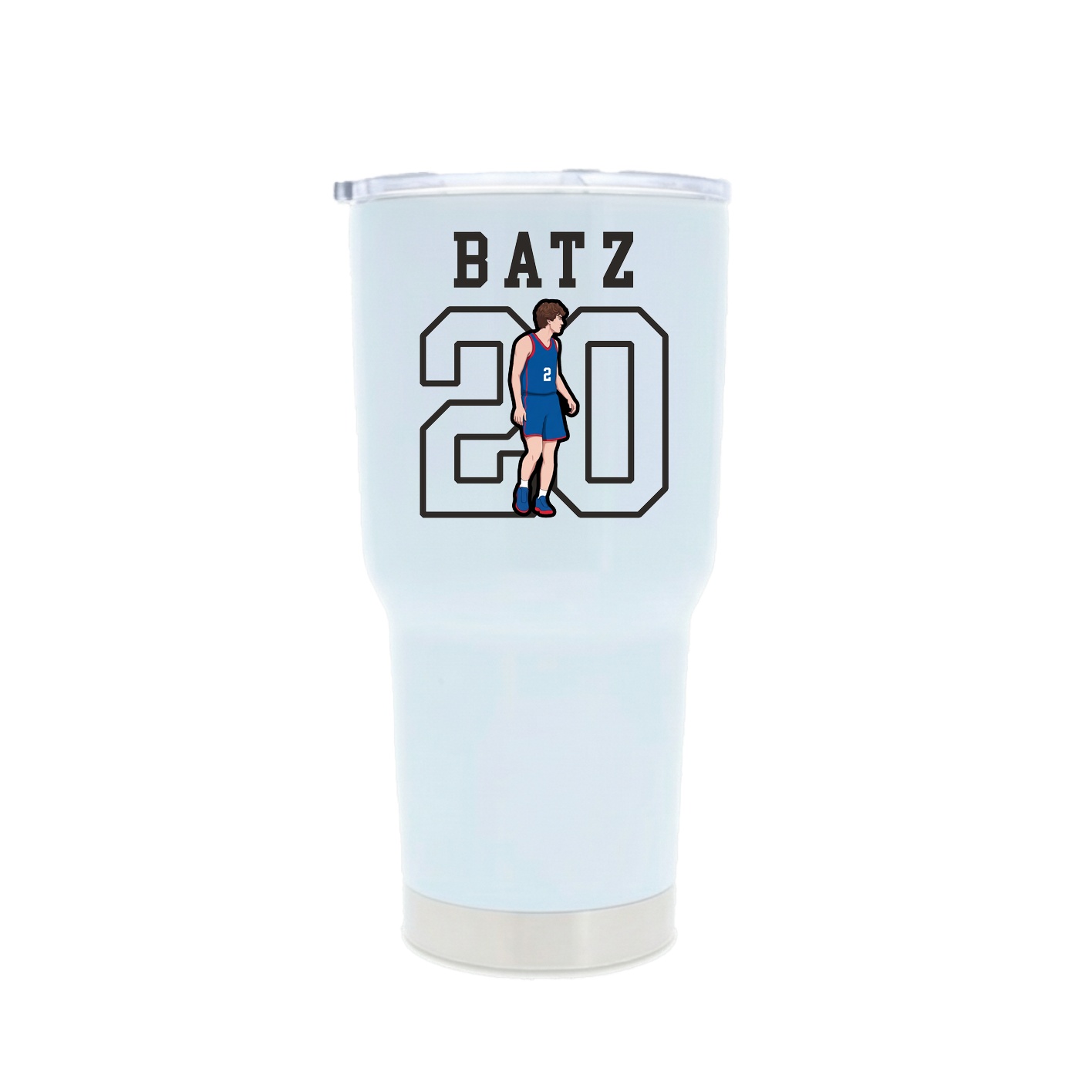 30oz Stainless Steel Tumbler — Shirsey in White