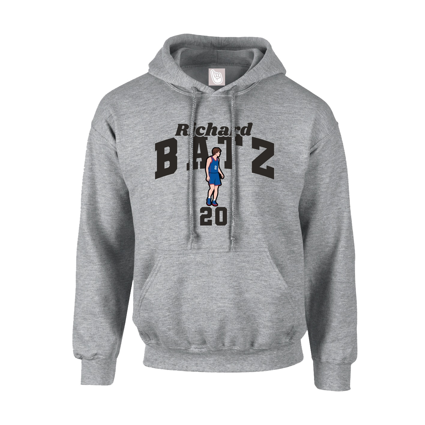 Youth Hoodie — Signature Arch in Grey