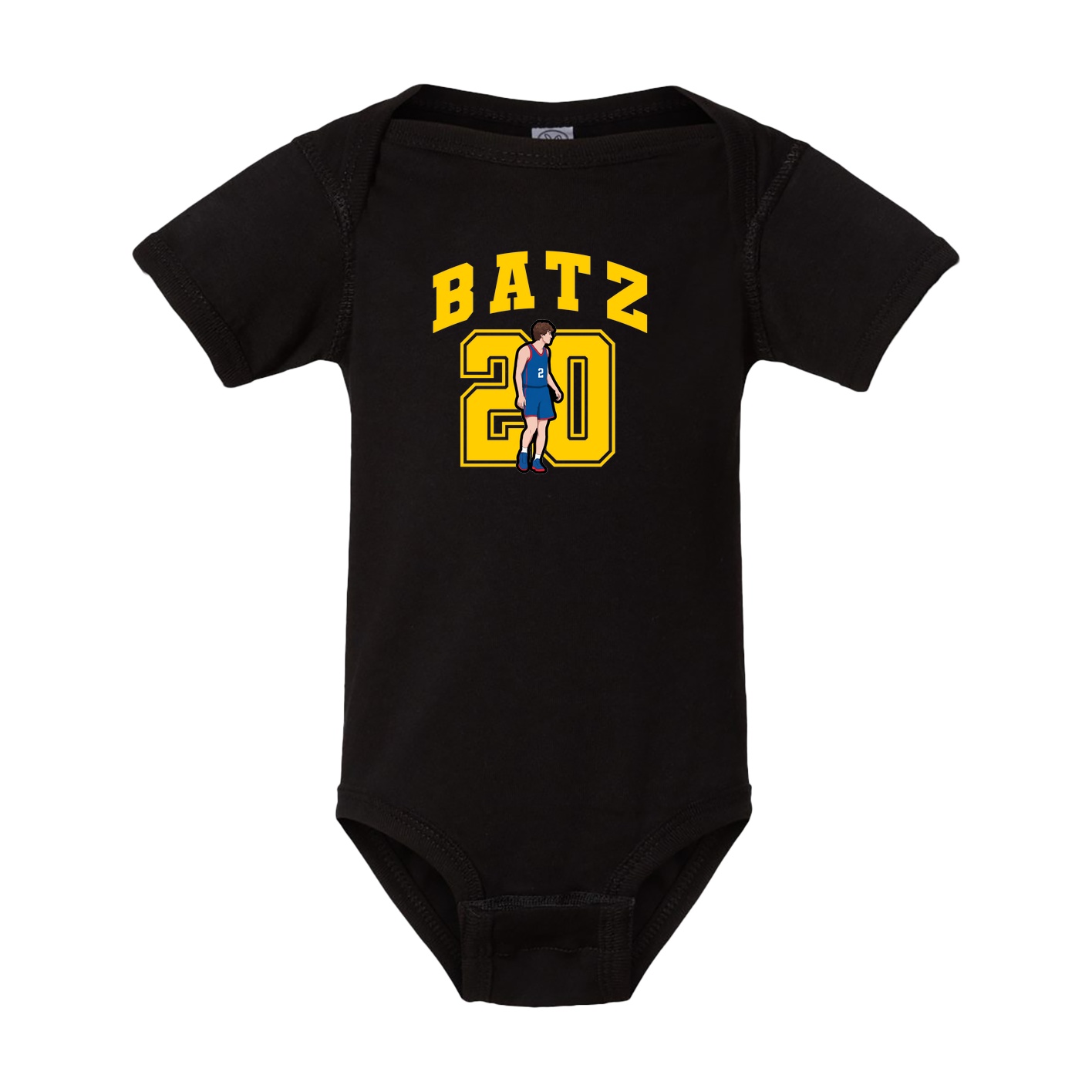 Baby Onesie — Number in Black