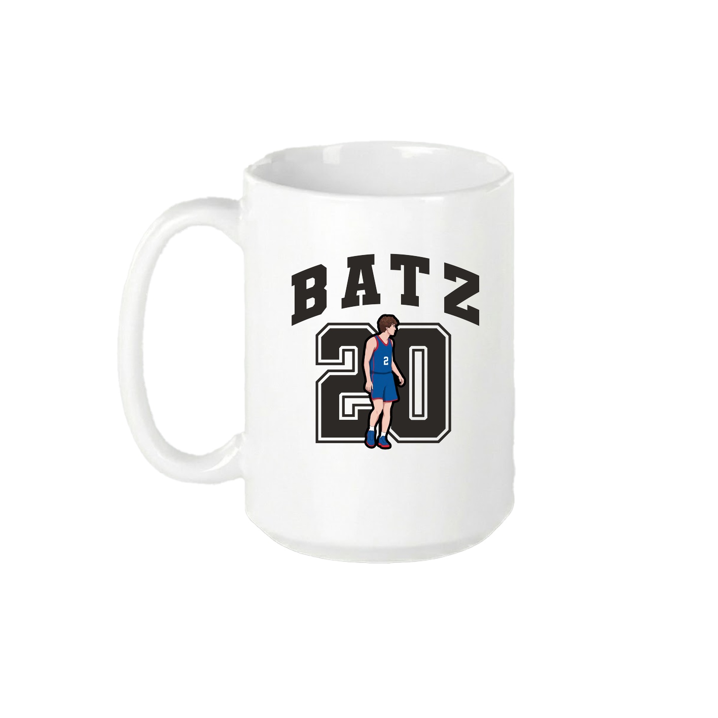 15oz Coffee Mug — Number in White