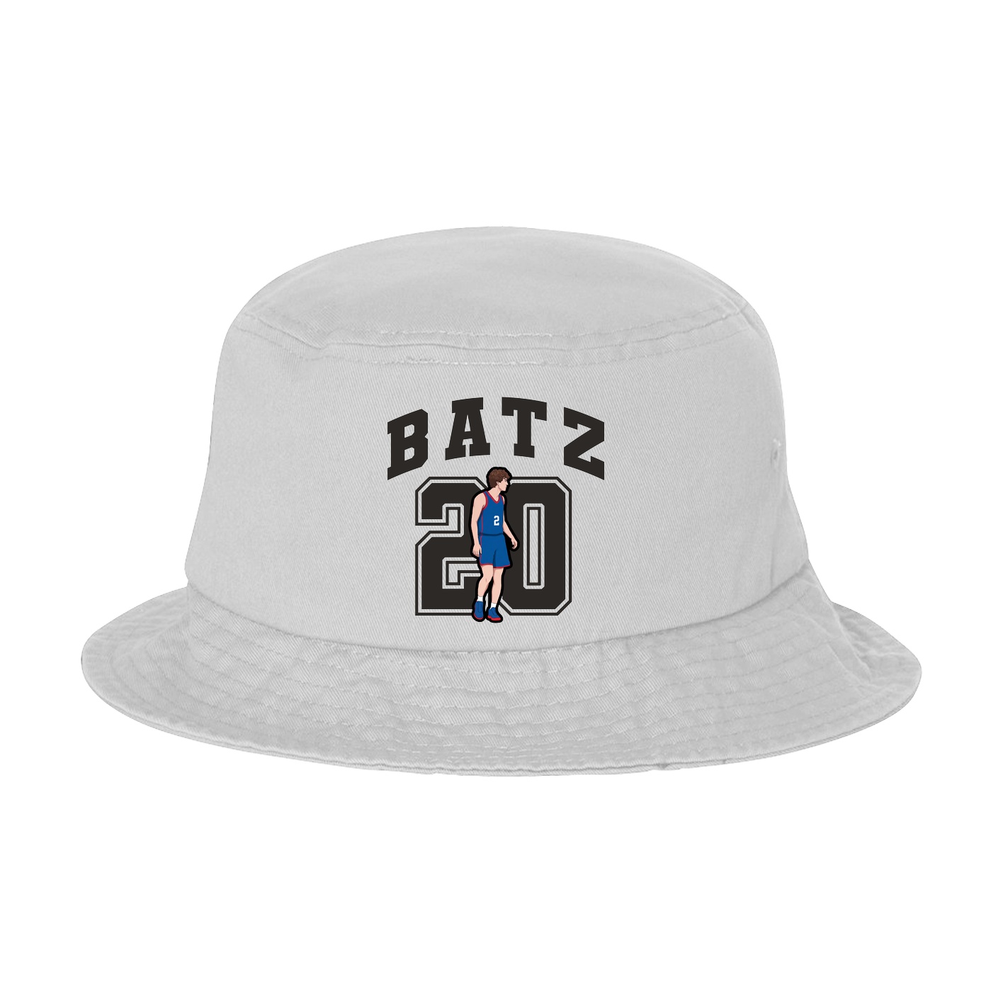 Bucket Cap — Number in White