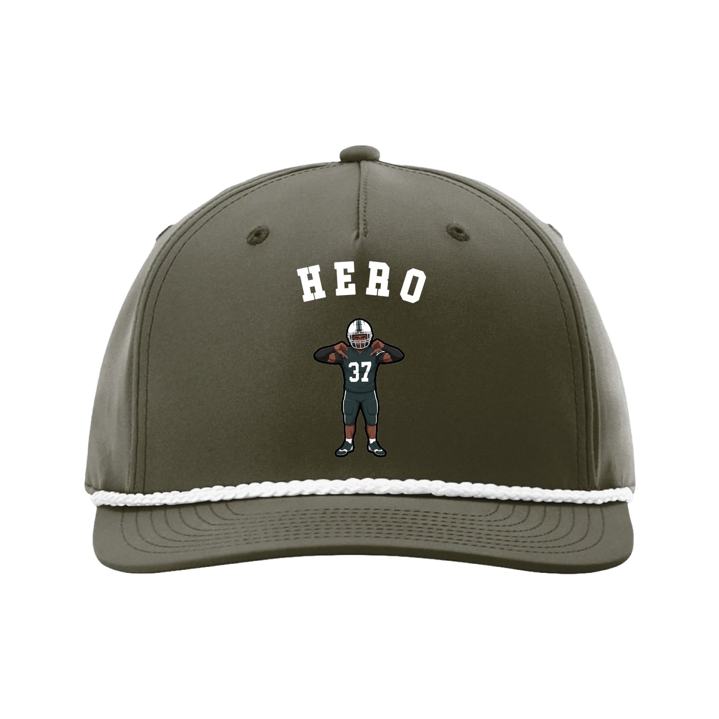 Five-Panel Classic Rope Cap — Shirsey Arch in Green