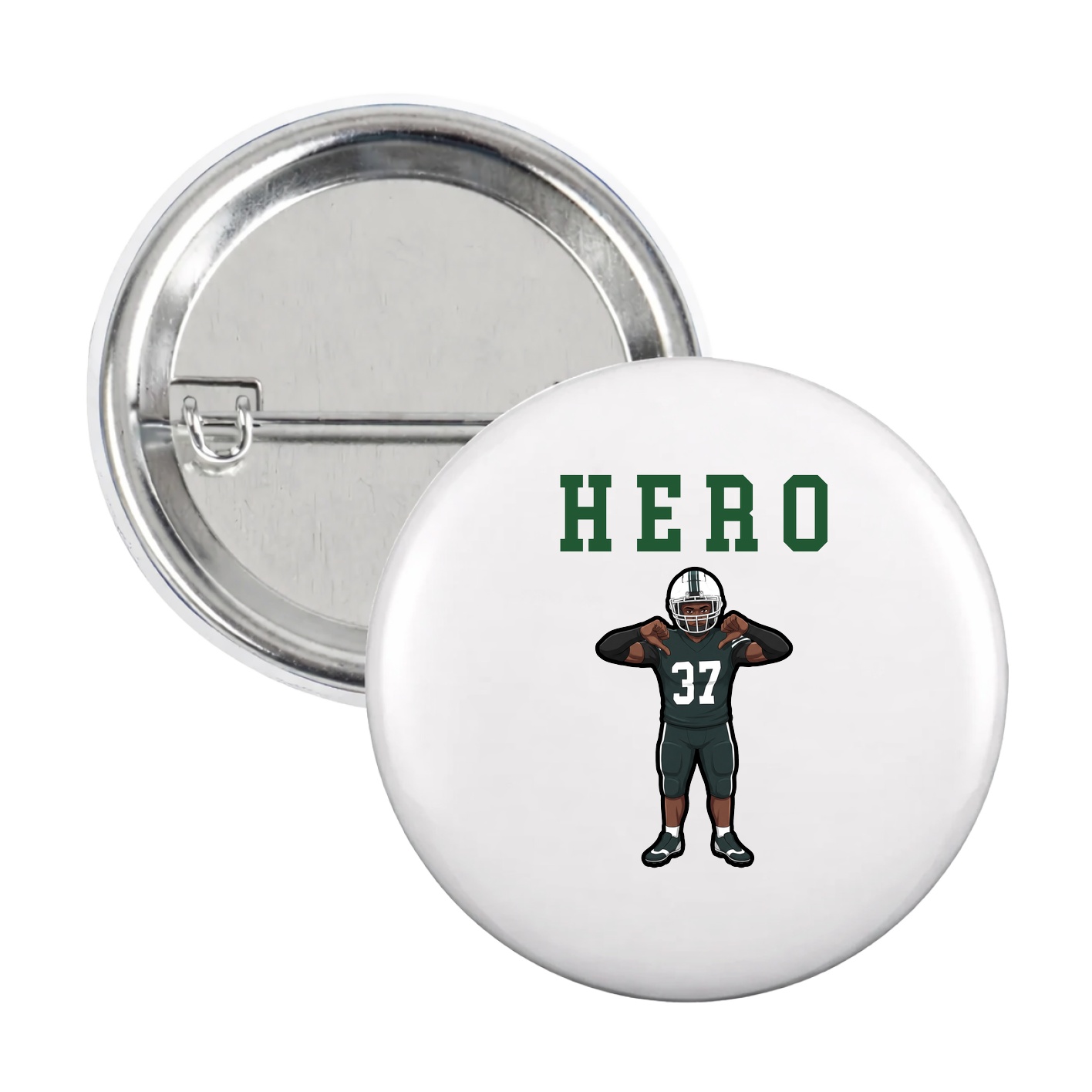 Game Day Button — Shirsey in White