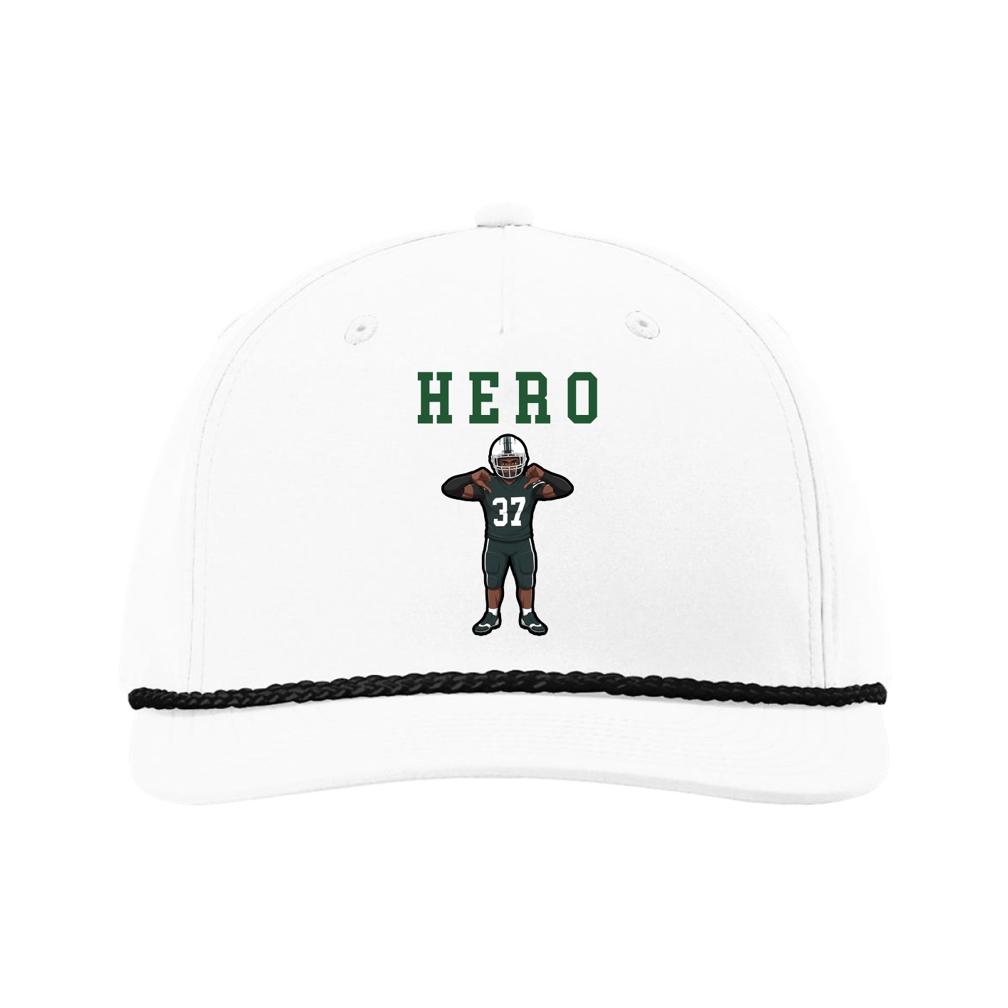 Five-Panel Classic Rope Cap — Shirsey in White