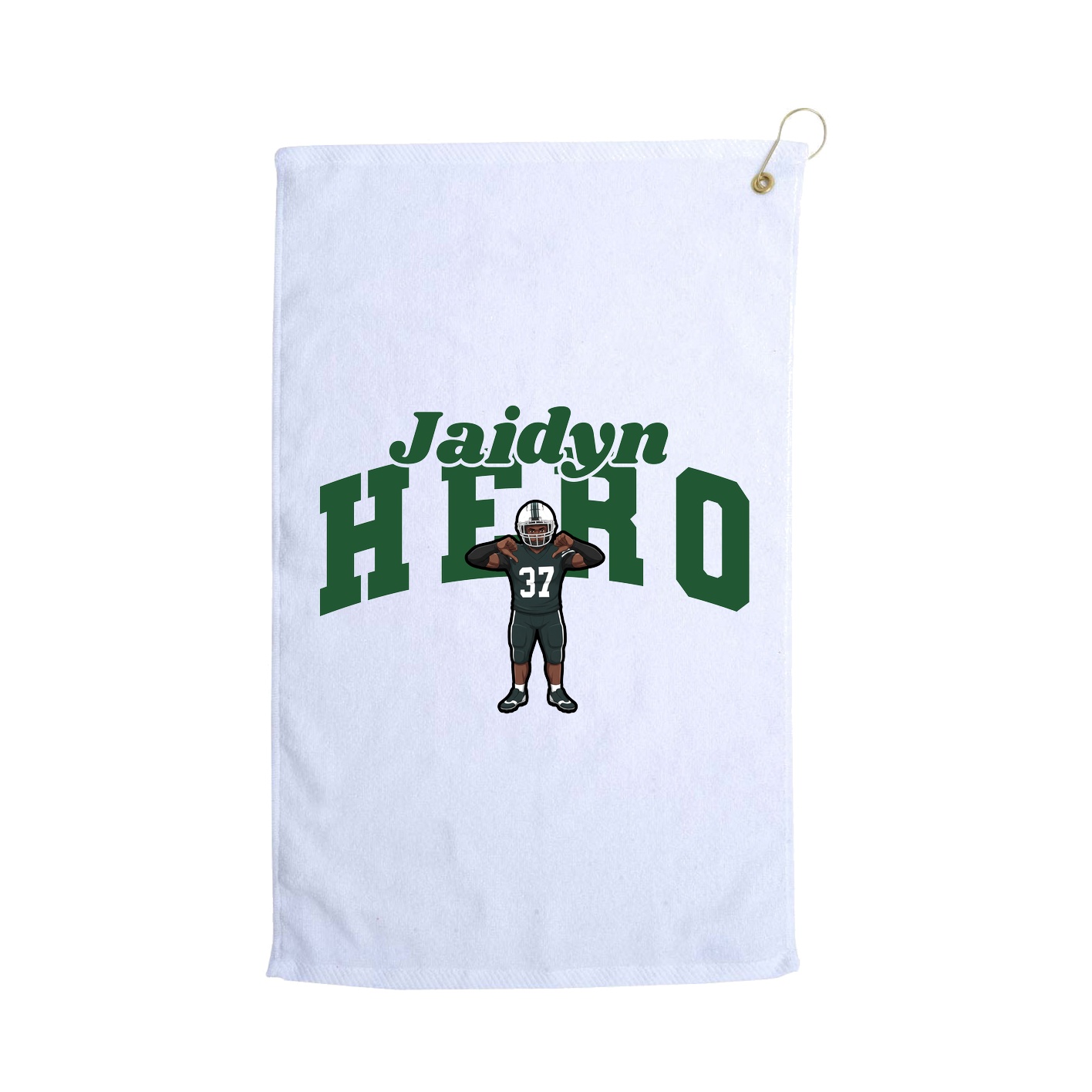 Golf Towel — Signature Arch in White