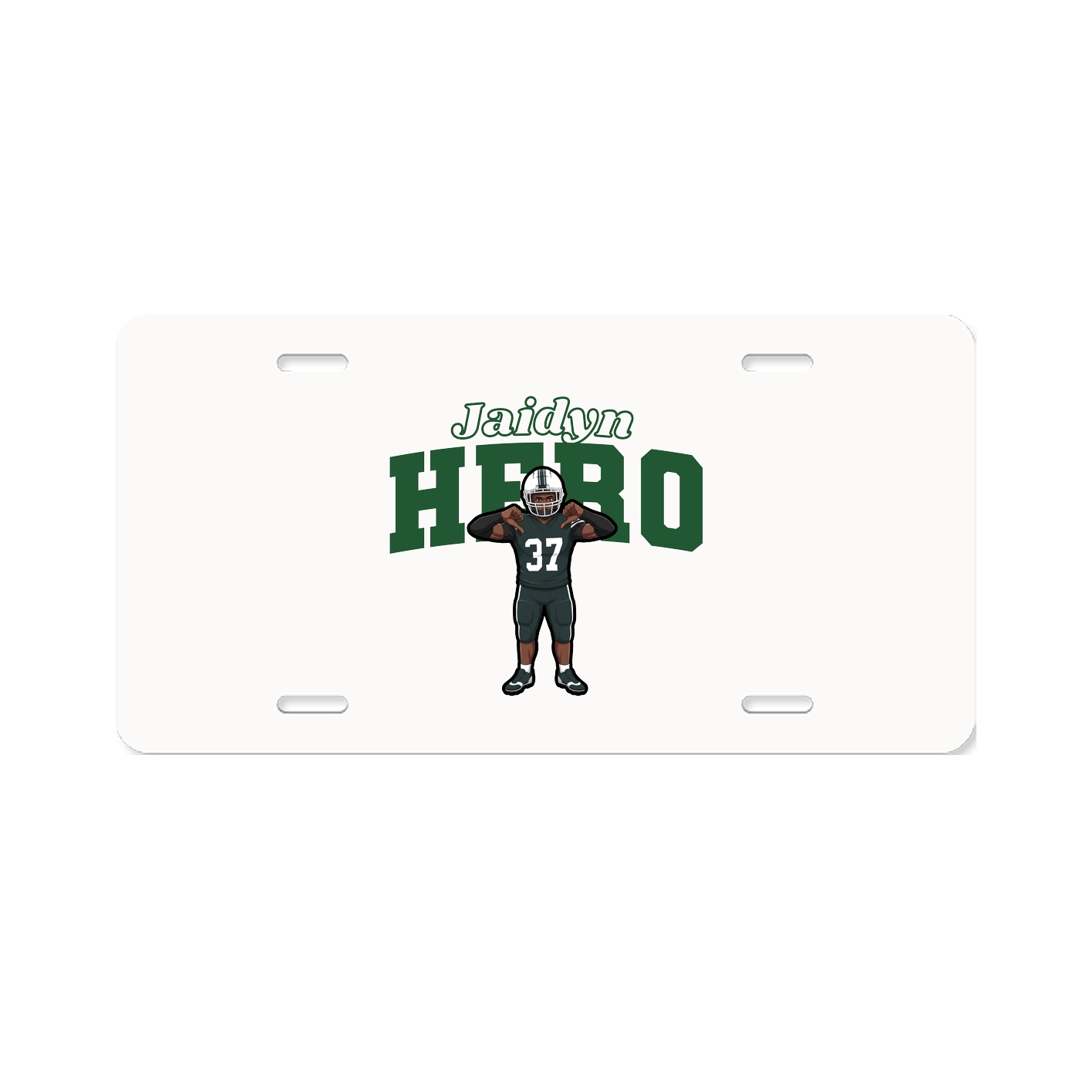 License Plate — Name Arch in Classic