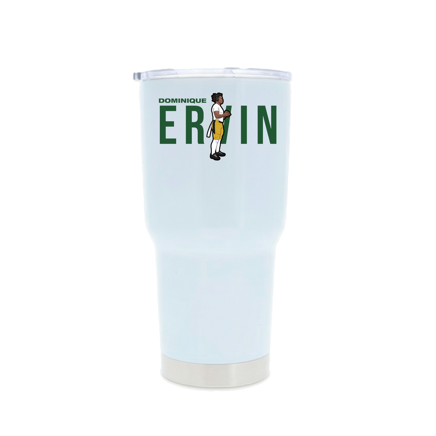 30oz Stainless Steel Tumbler — Player Name in White