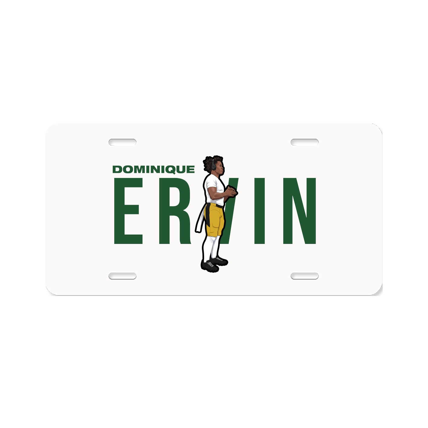 License Plate — Player Name in Classic