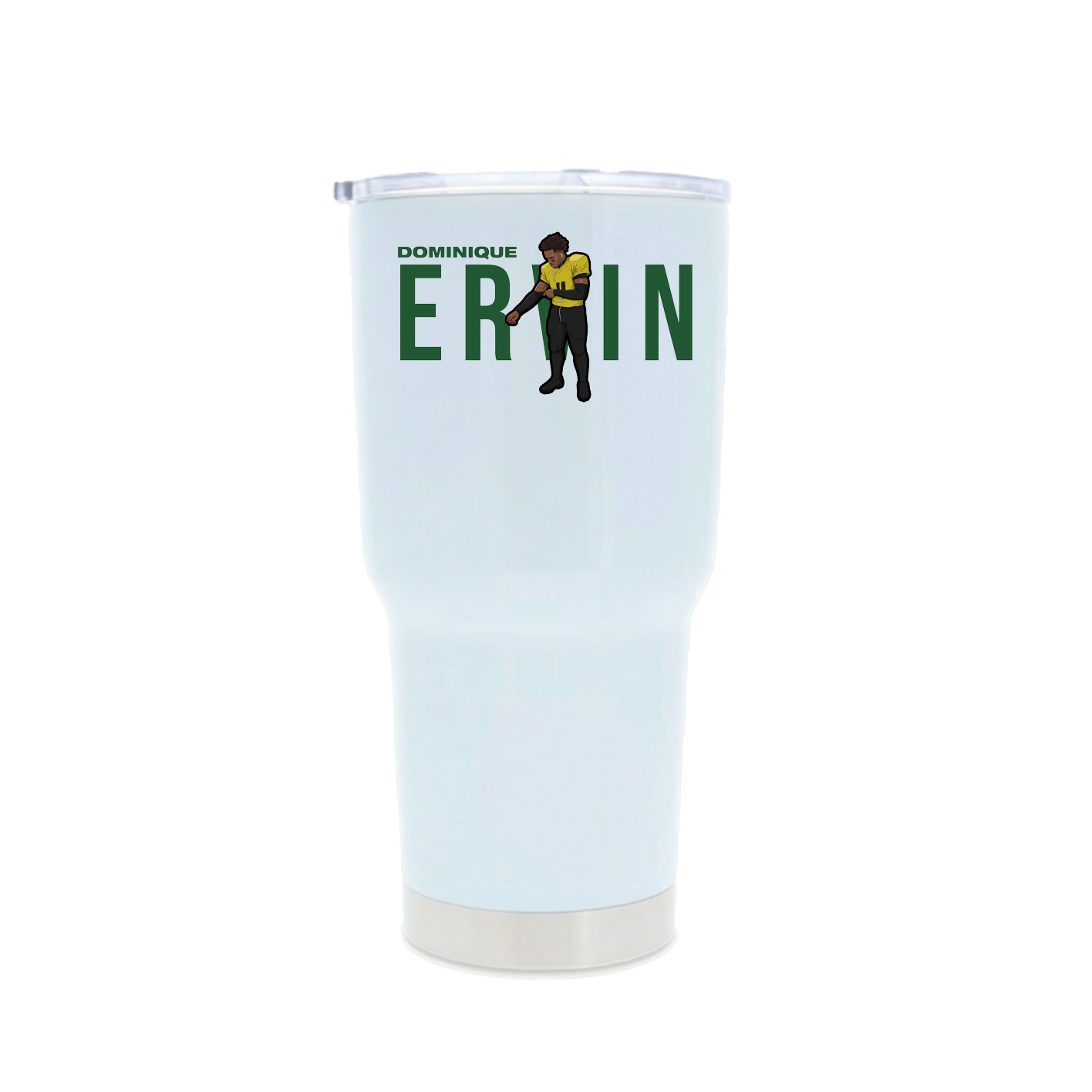 30oz Stainless Steel Tumbler — Player Name in White