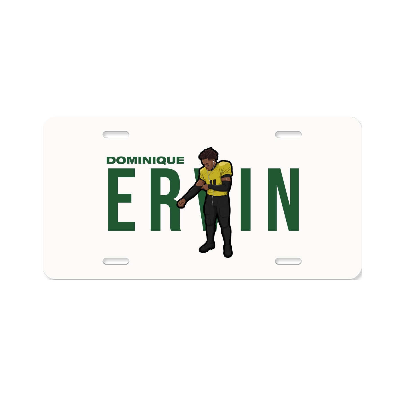 License Plate — Player Name in Classic