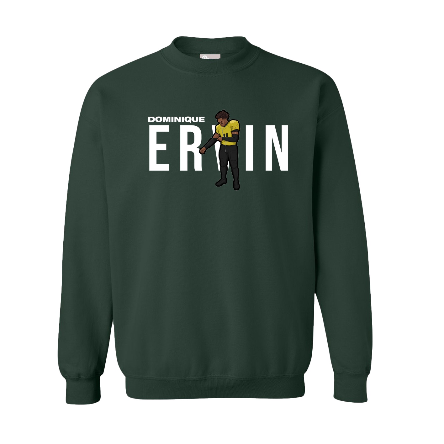 Fleece Crew — Player Name in Green