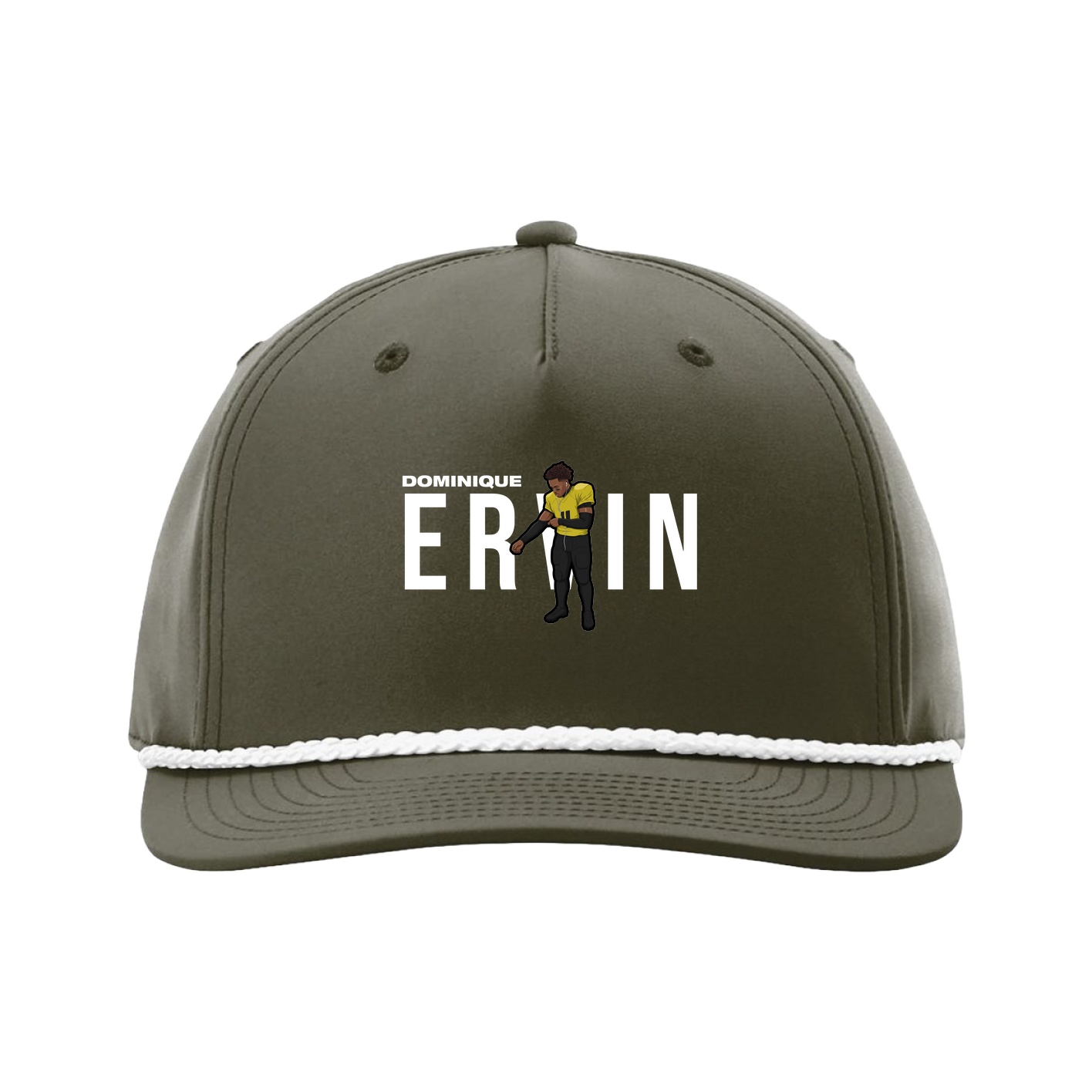 Five-Panel Classic Rope Cap — Player Name in Green