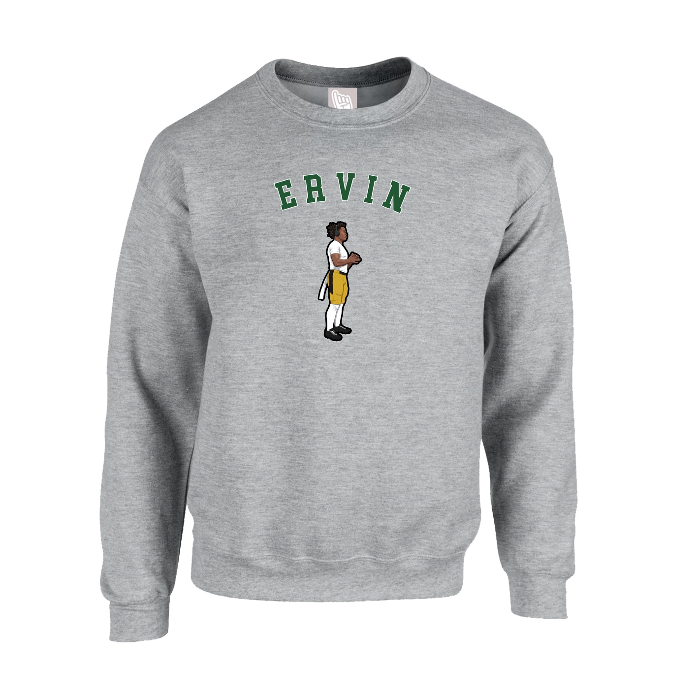 Fleece Crew — Shirsey Arch in Grey