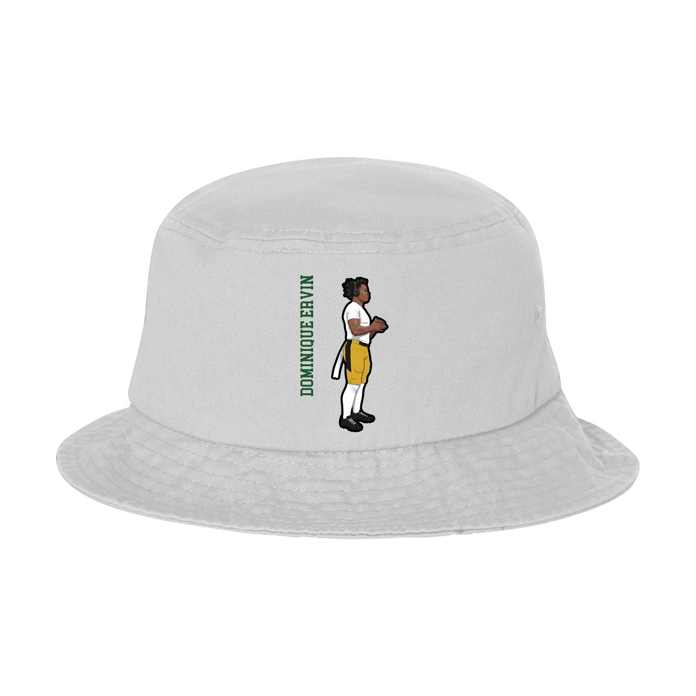 Bucket Cap — Name Vertical in White