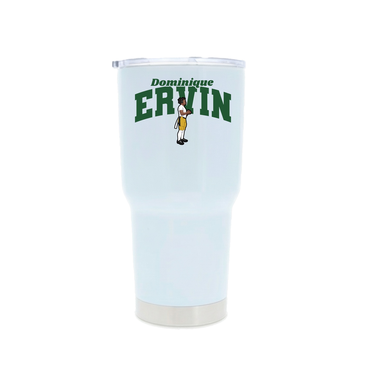 30oz Stainless Steel Tumbler — Signature Arch in White