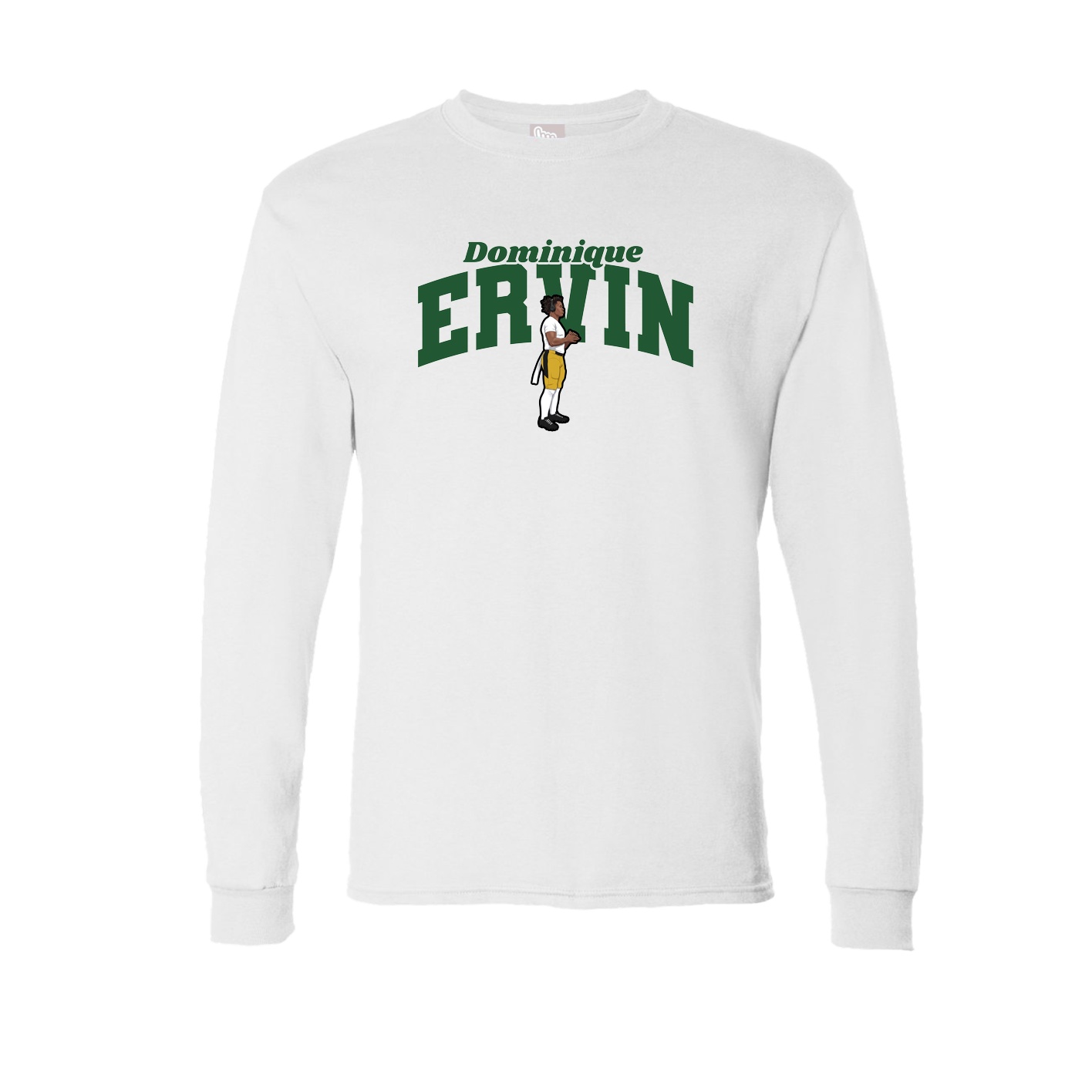 Long Sleeve Tee — Signature Arch in White