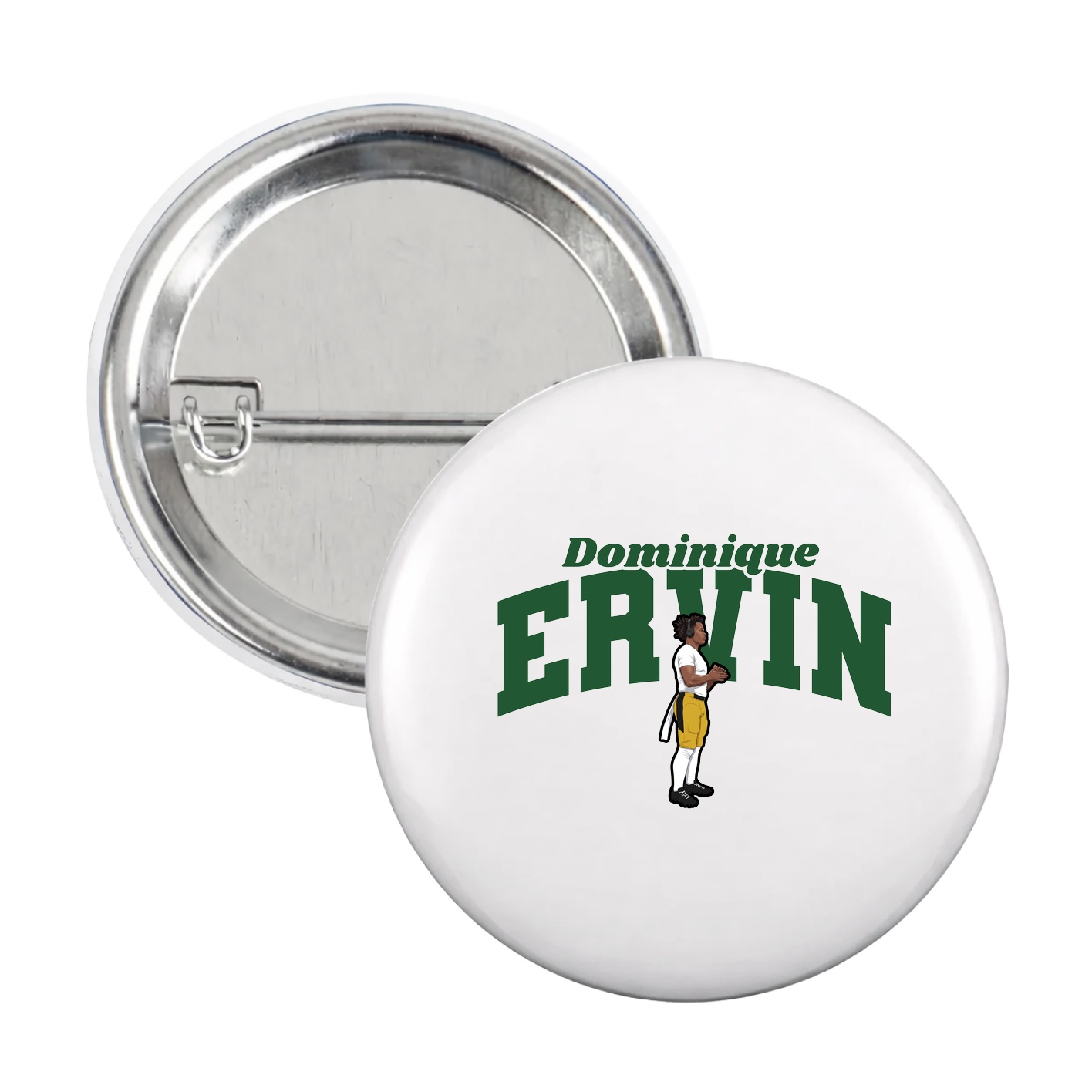 Game Day Button — Signature Arch in White