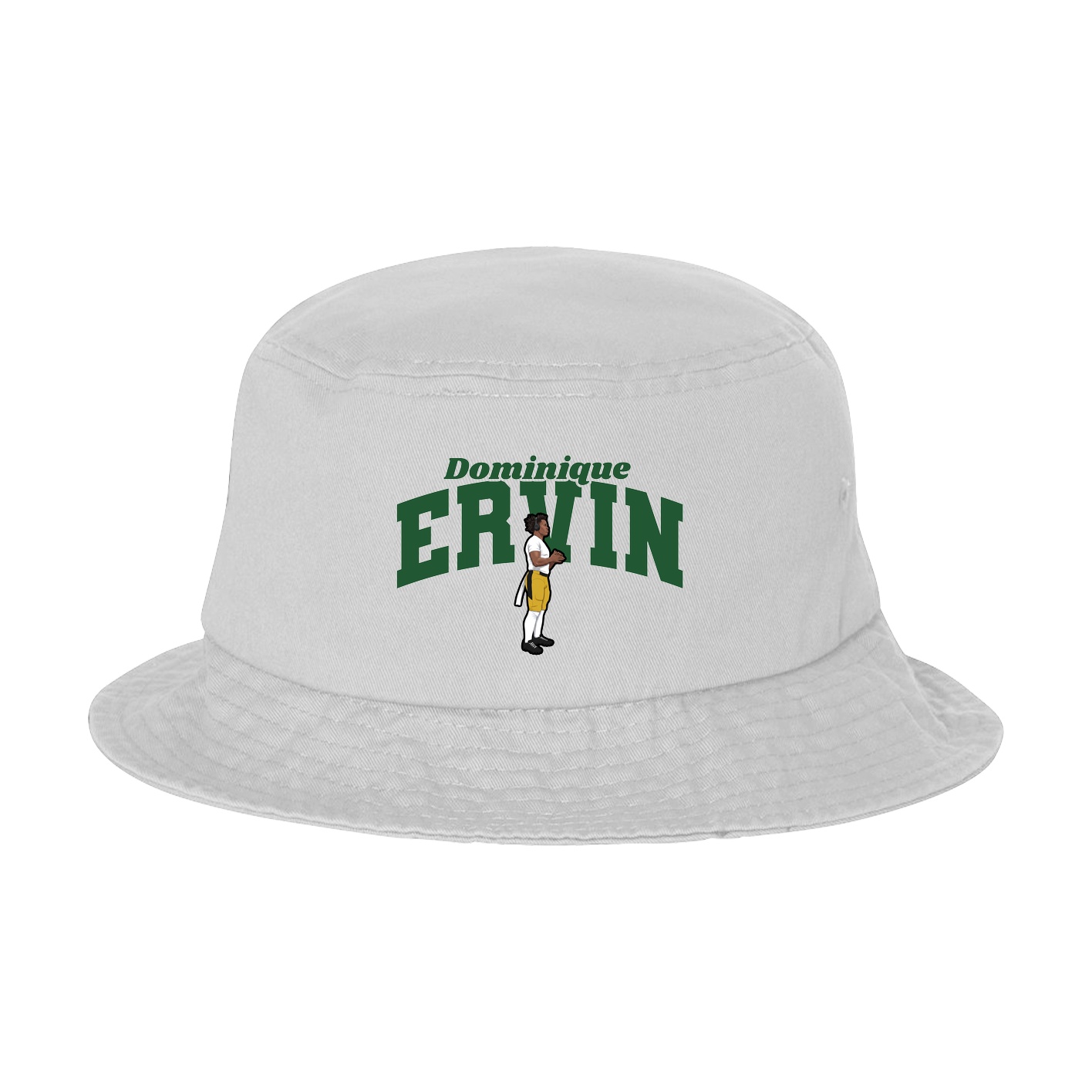 Bucket Cap — Signature Arch in White