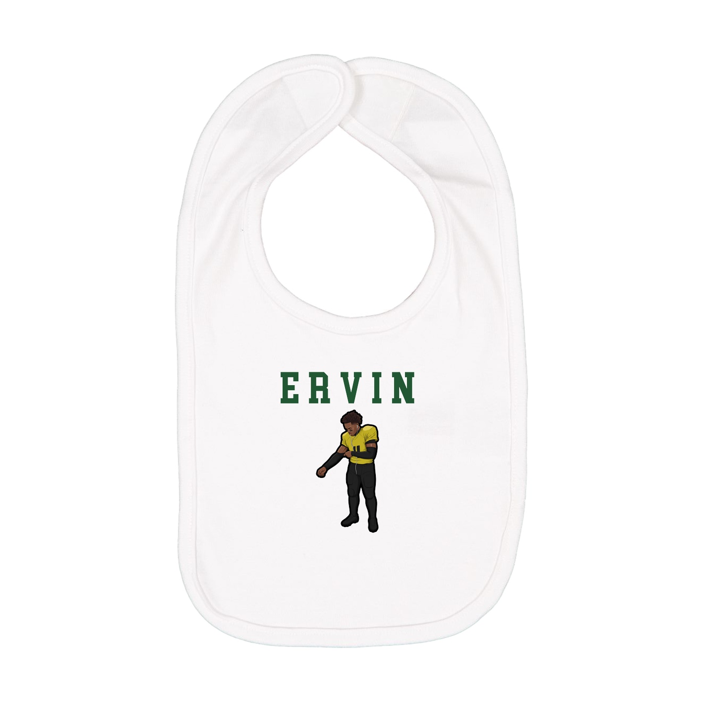 Infant Bib — Shirsey in White