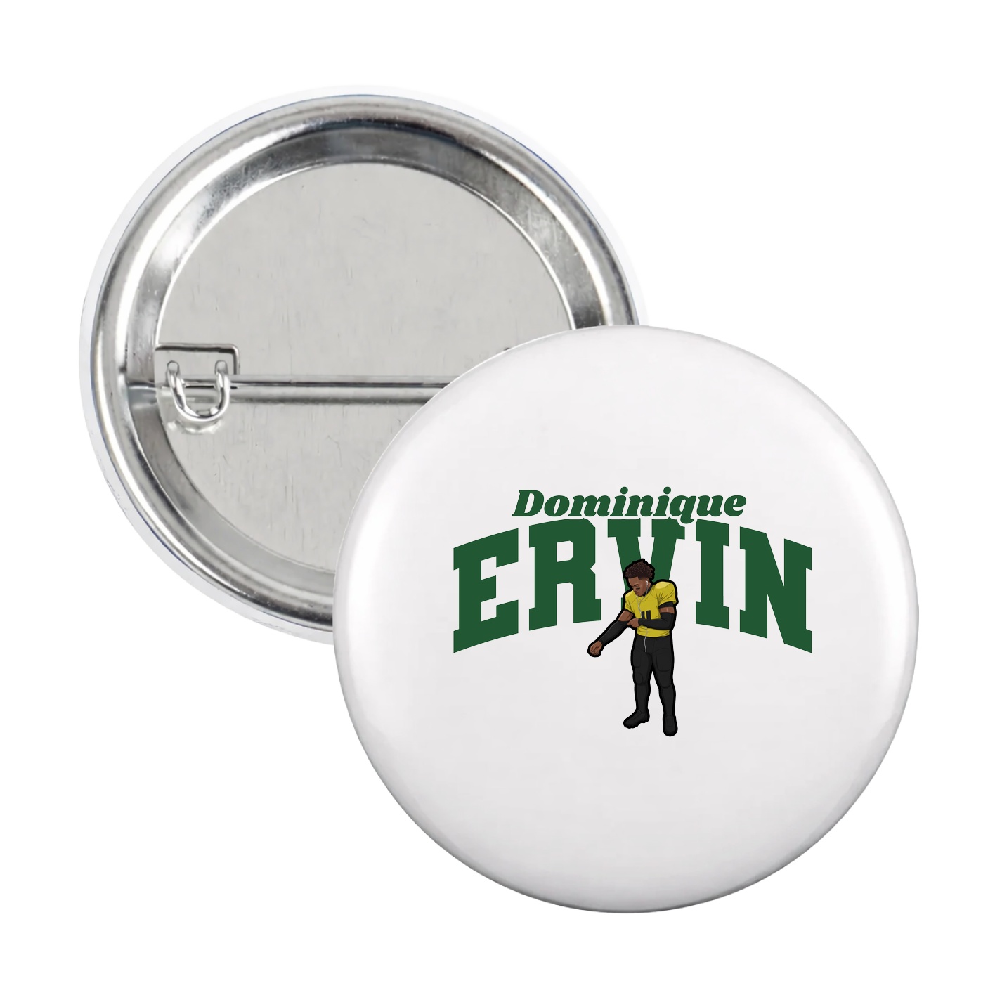 Game Day Button — Signature Arch in White