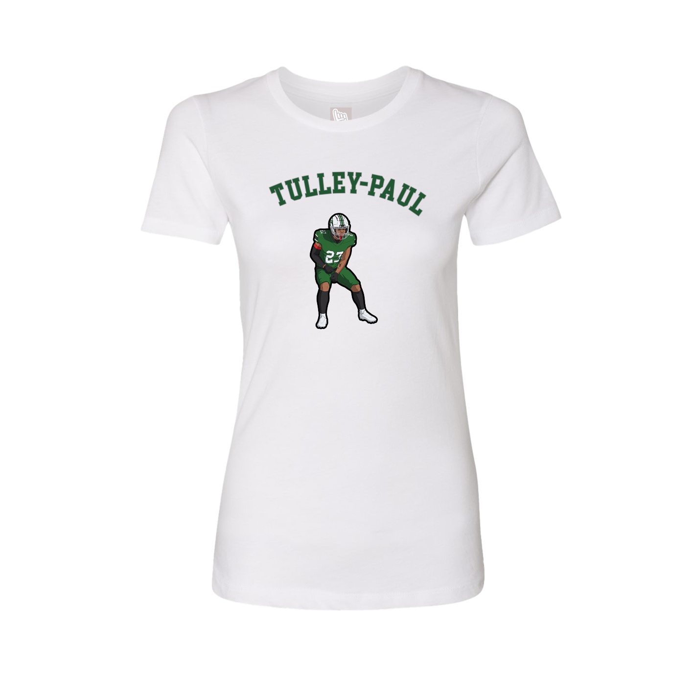 Fitted Women's Tee — Shirsey Arch in White