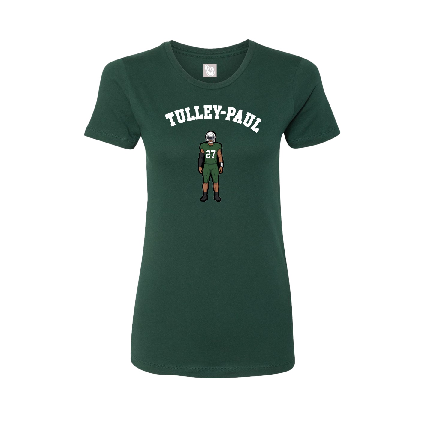 Fitted Women's Tee — Shirsey Arch in Green