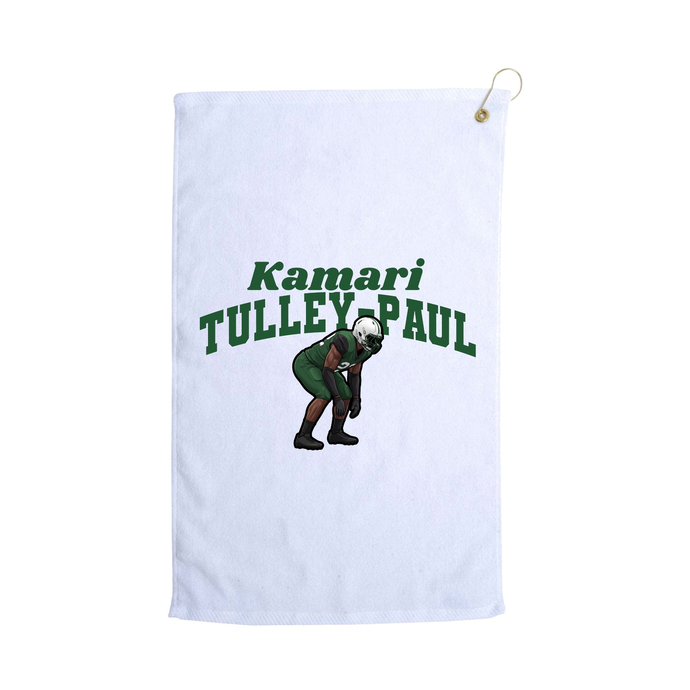 Golf Towel — Signature Arch in White