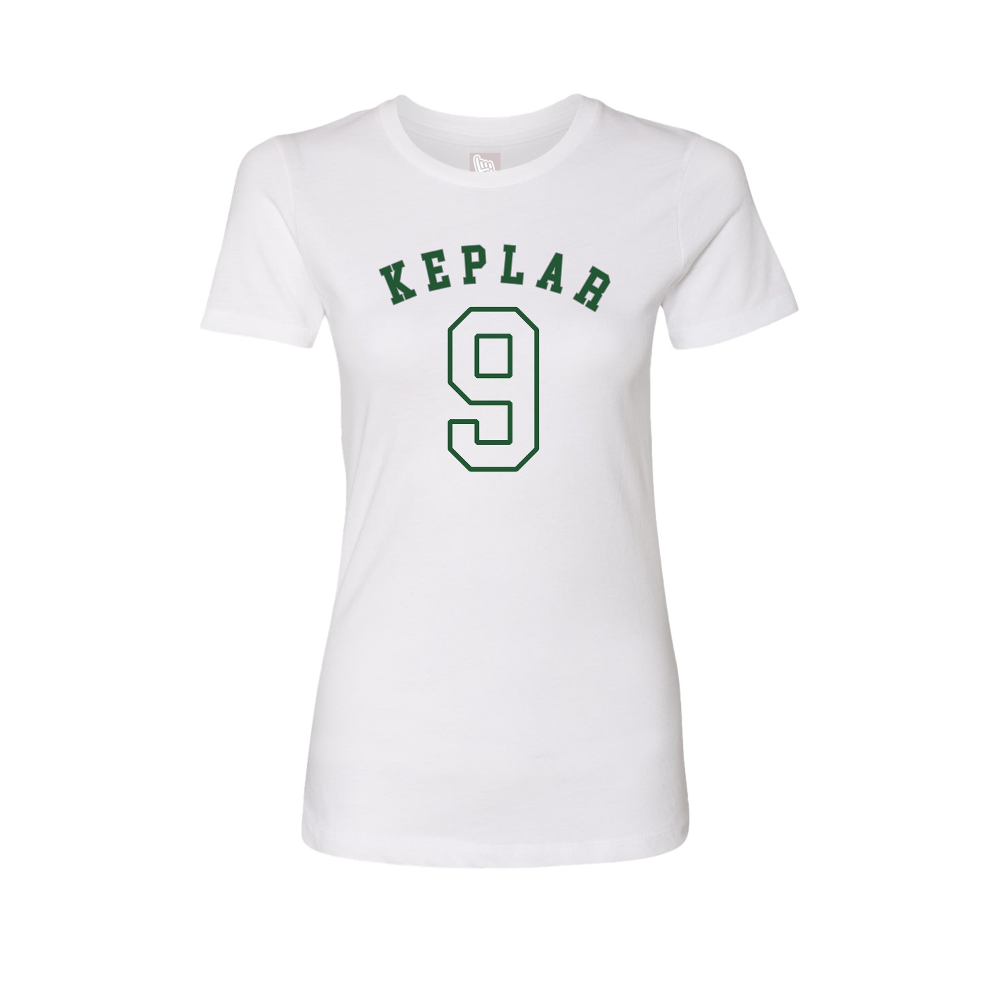 Fitted Women's Tee — Shirsey Arch in White