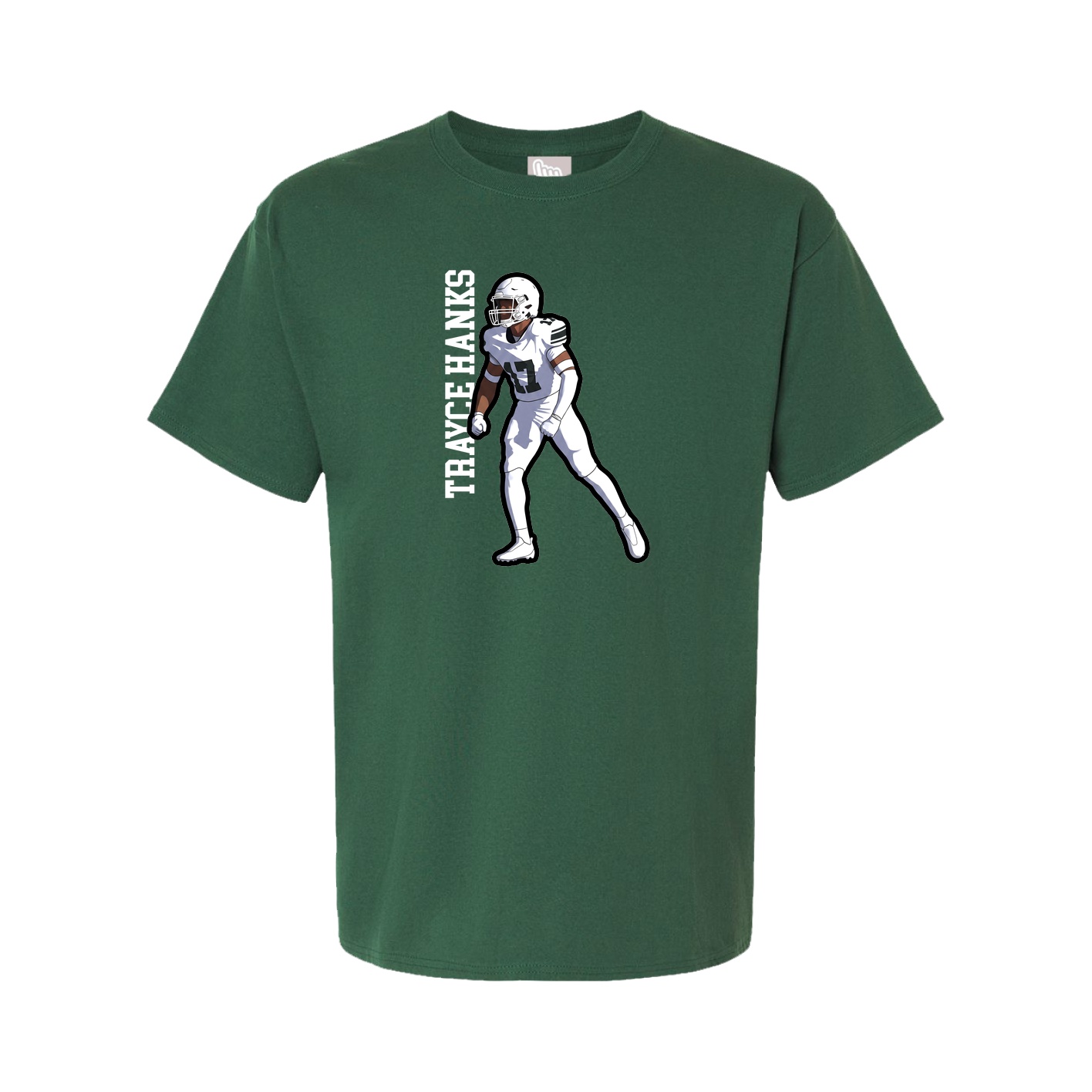 Youth Tee — Name Vertical in Green