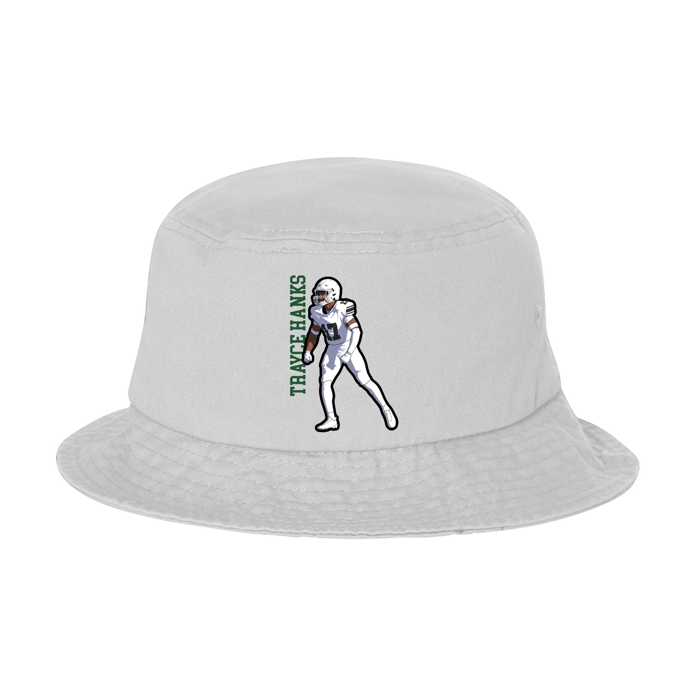 Bucket Cap — Name Vertical in White