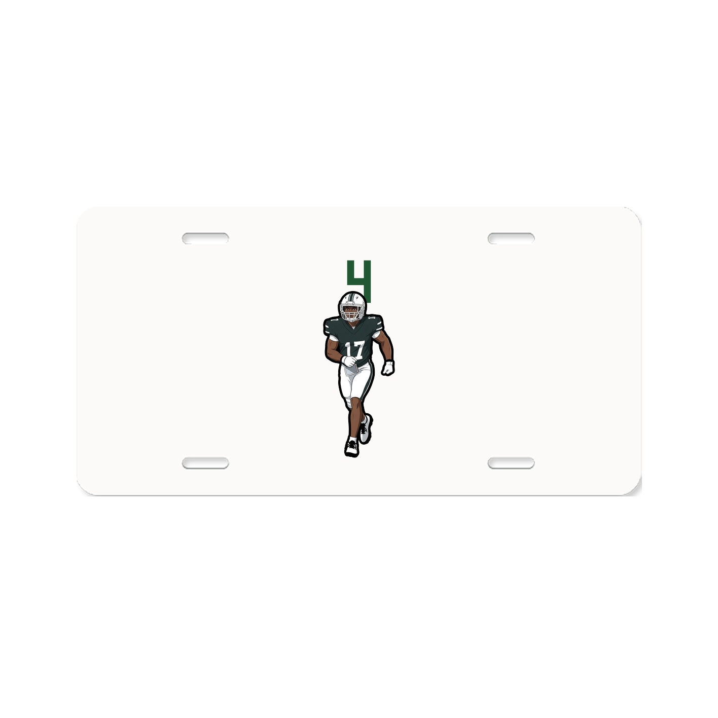 License Plate — Number Top in Classic