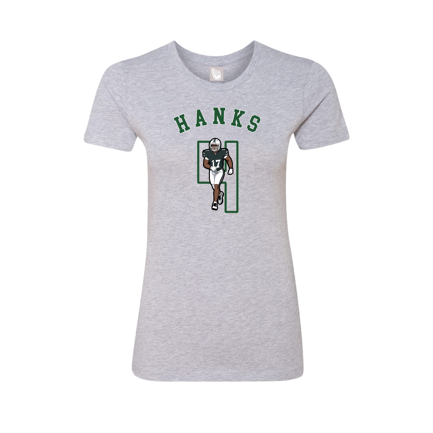 Fitted Women's Tee — Shirsey Arch in Grey