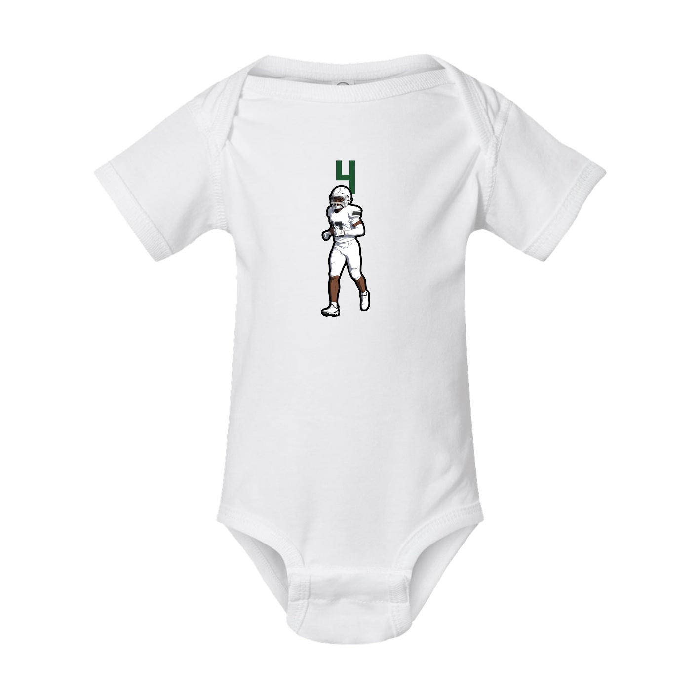 Baby Onesie — Number Top in White