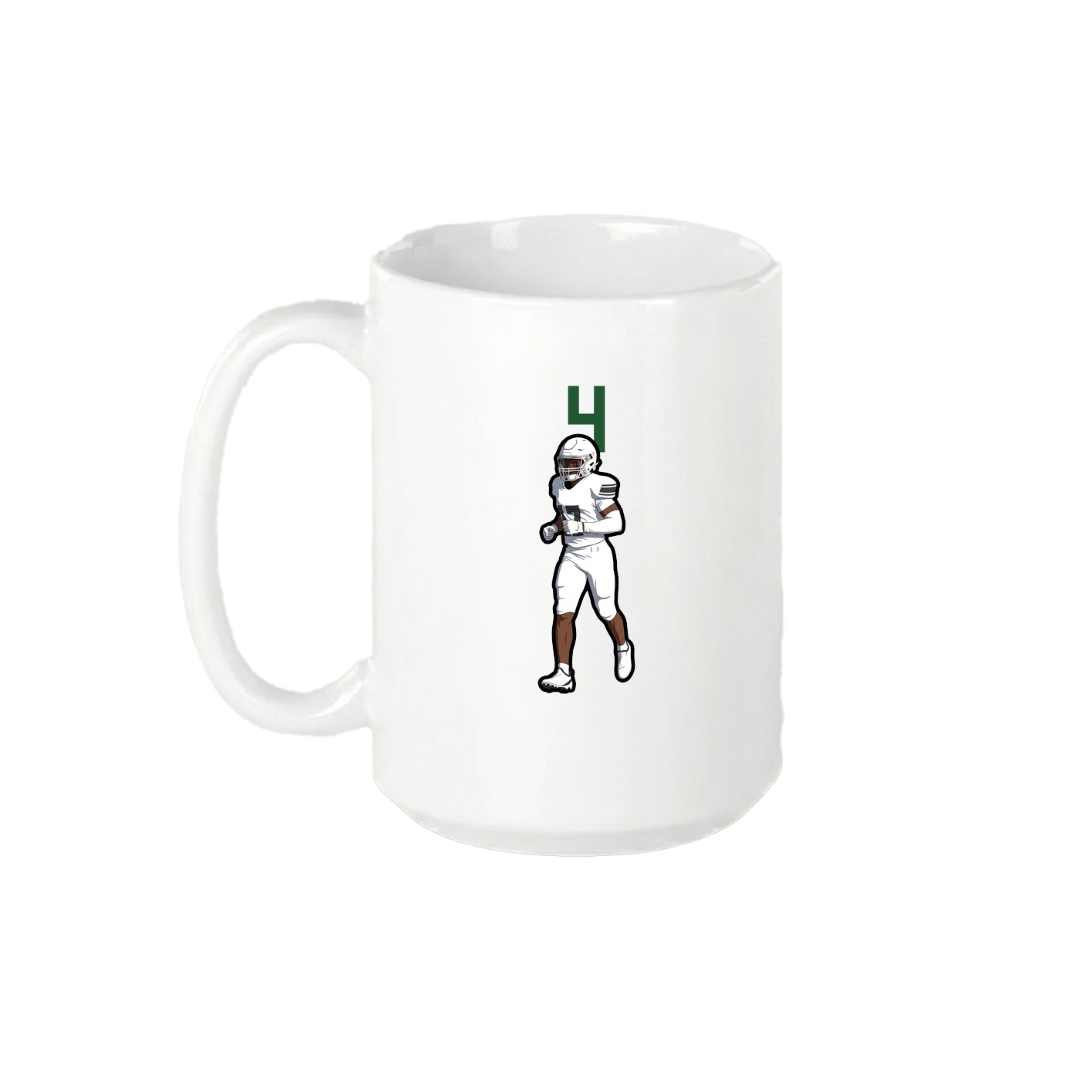 15oz Coffee Mug — Number Top in White