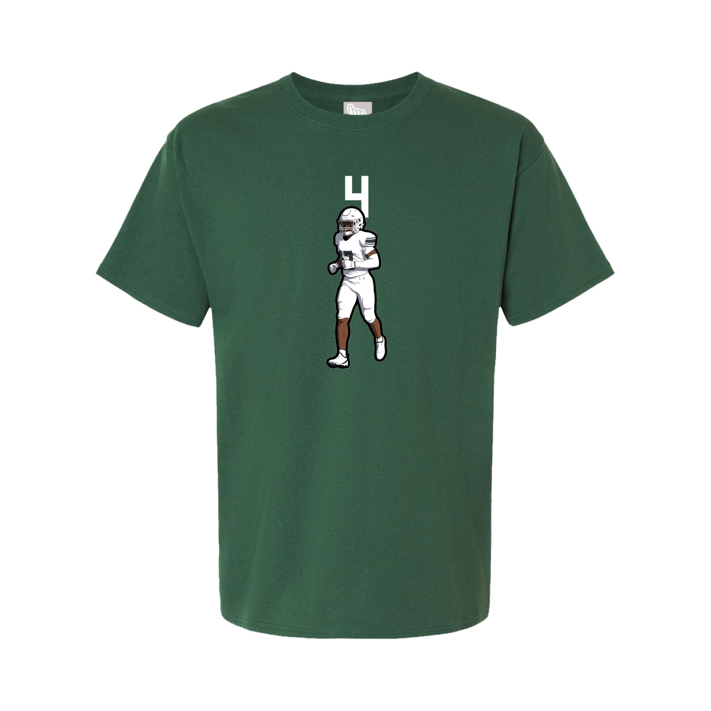 Youth Tee — Number Top in Green