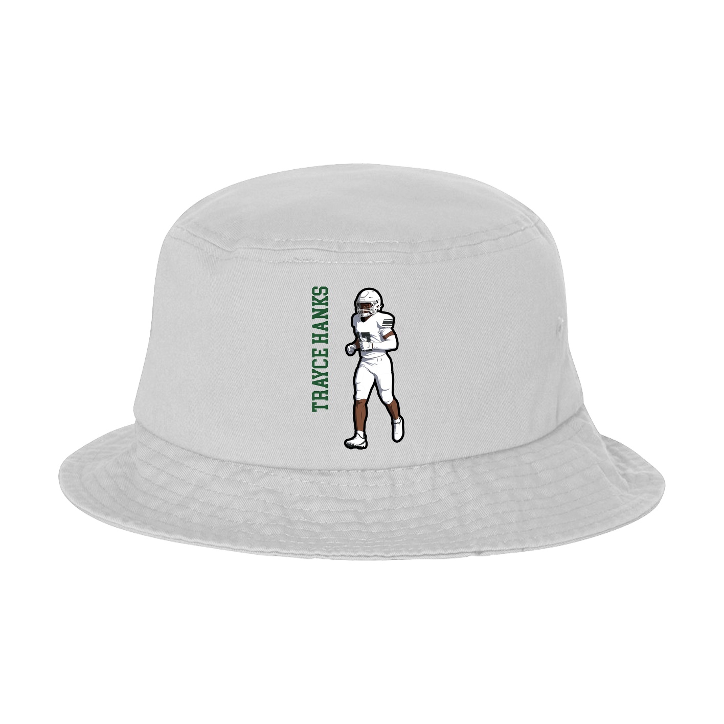 Bucket Cap — Name Vertical in White