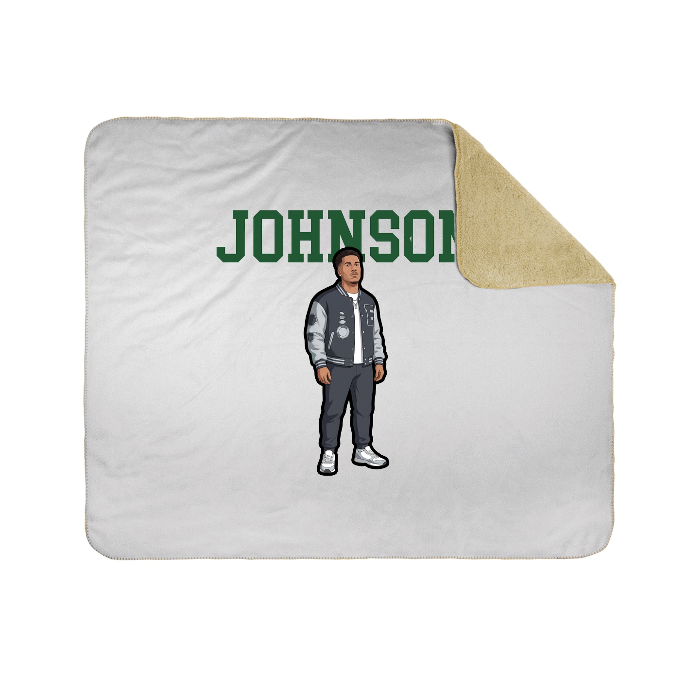 Throw Blanket — Shirsey in White
