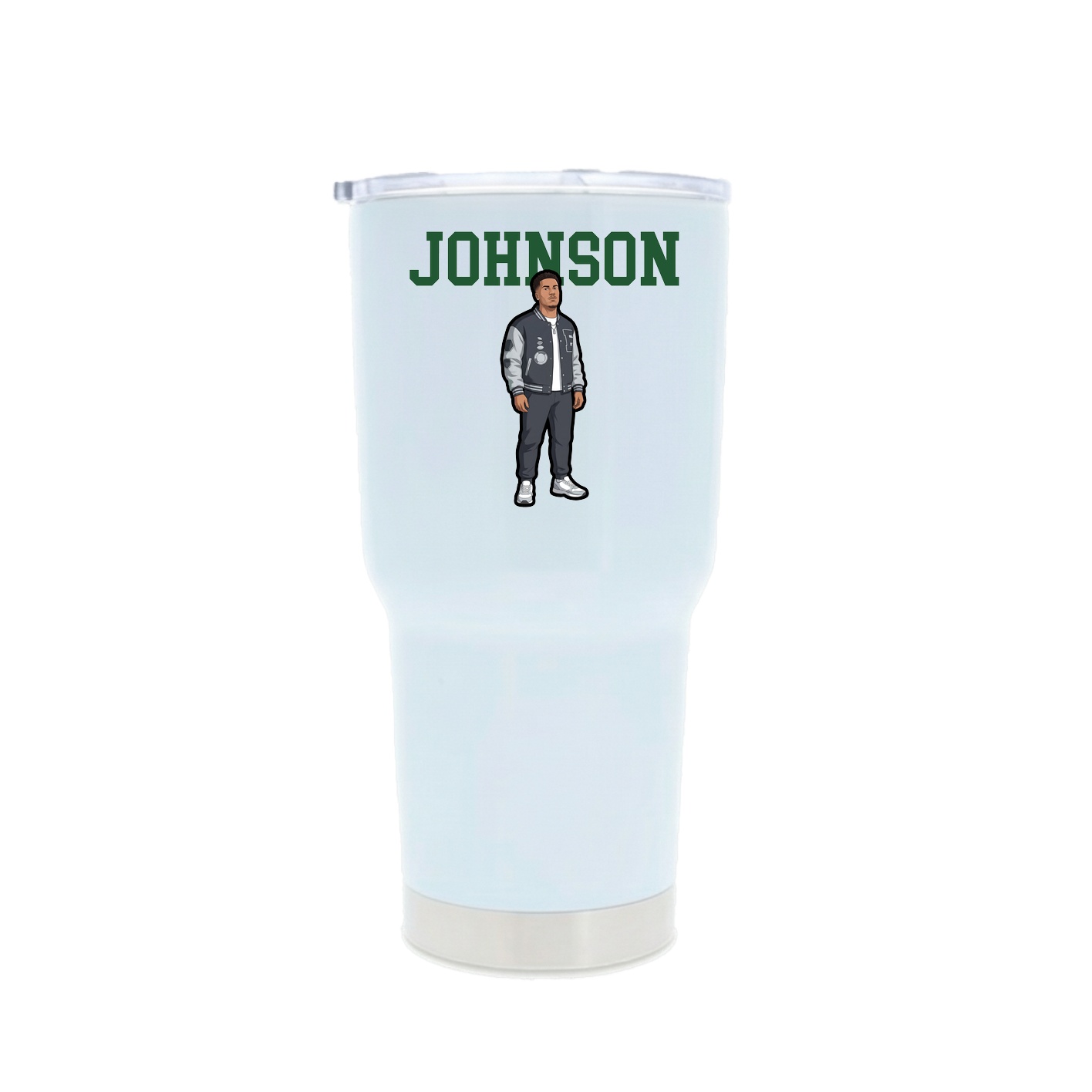 30oz Stainless Steel Tumbler — Shirsey in White