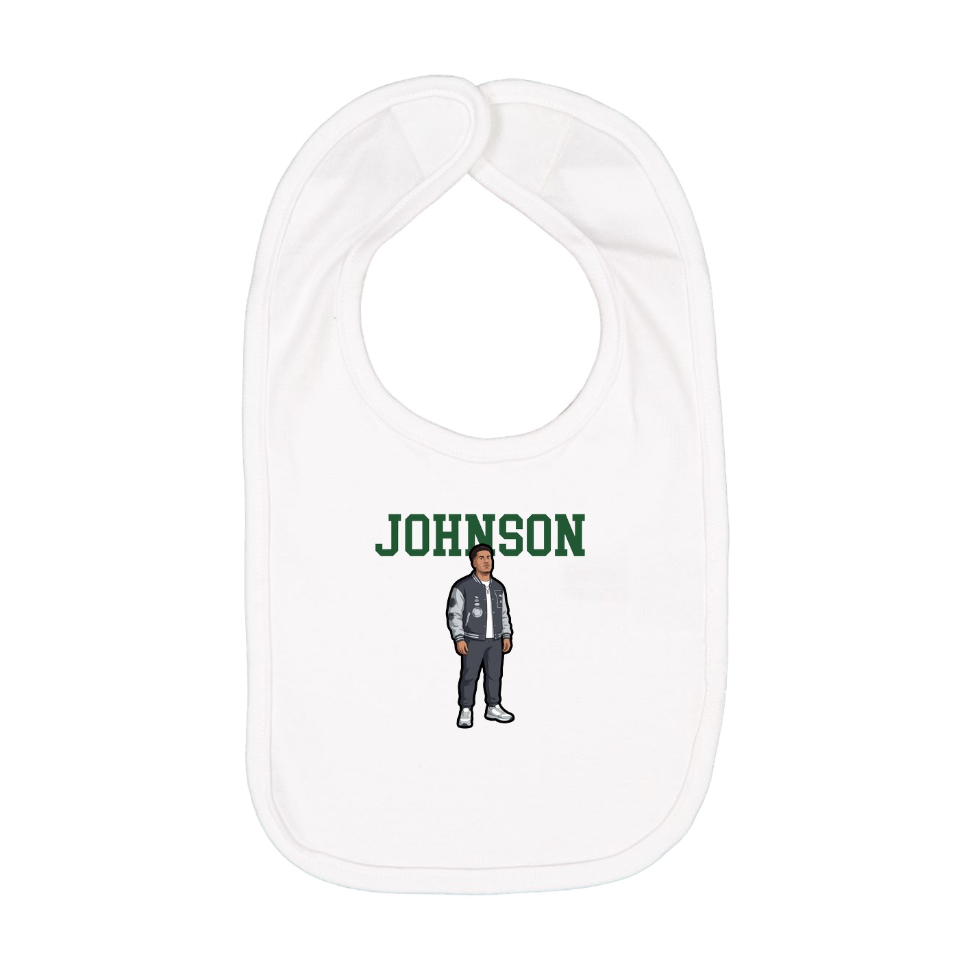 Infant Bib — Shirsey in White