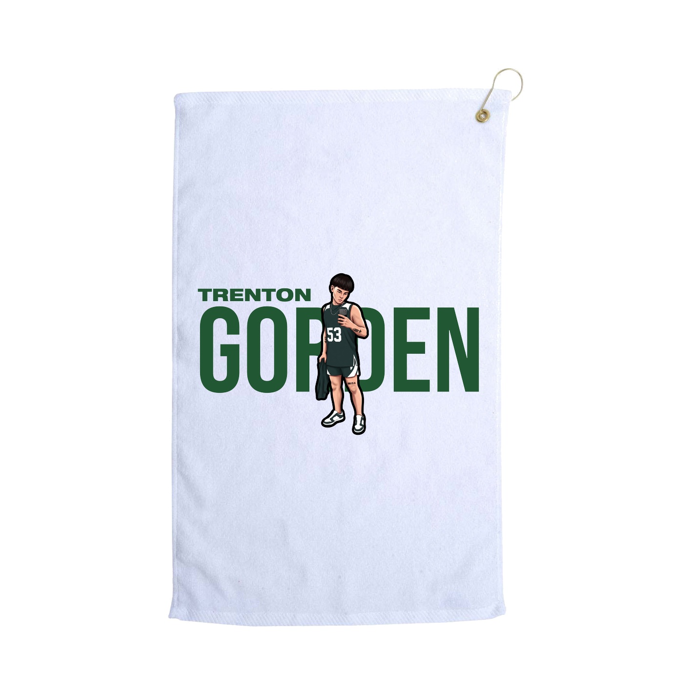 Golf Towel — Player Name in White