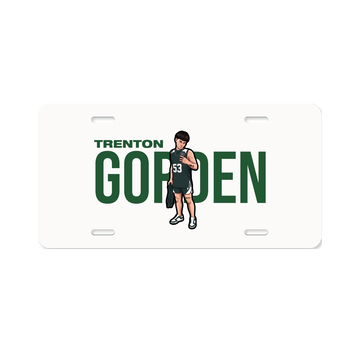 License Plate — Player Name in Classic