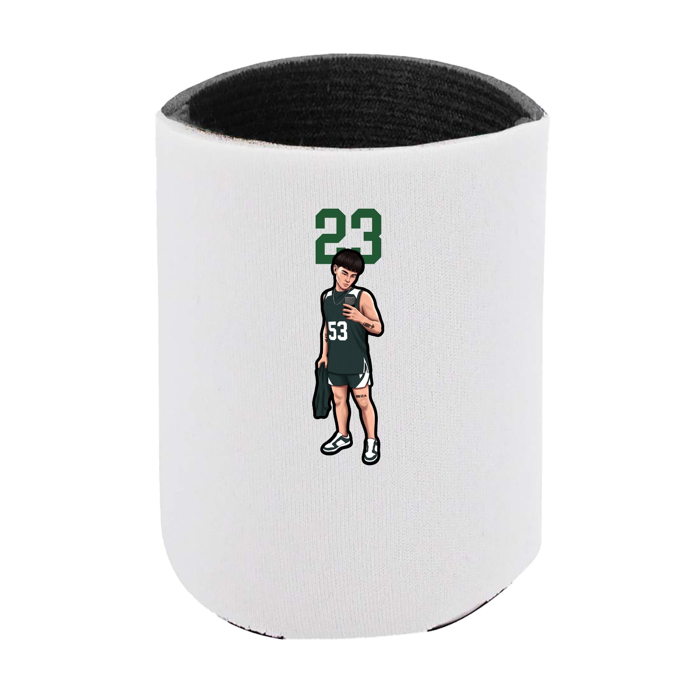 Can Holder — Number Top in White